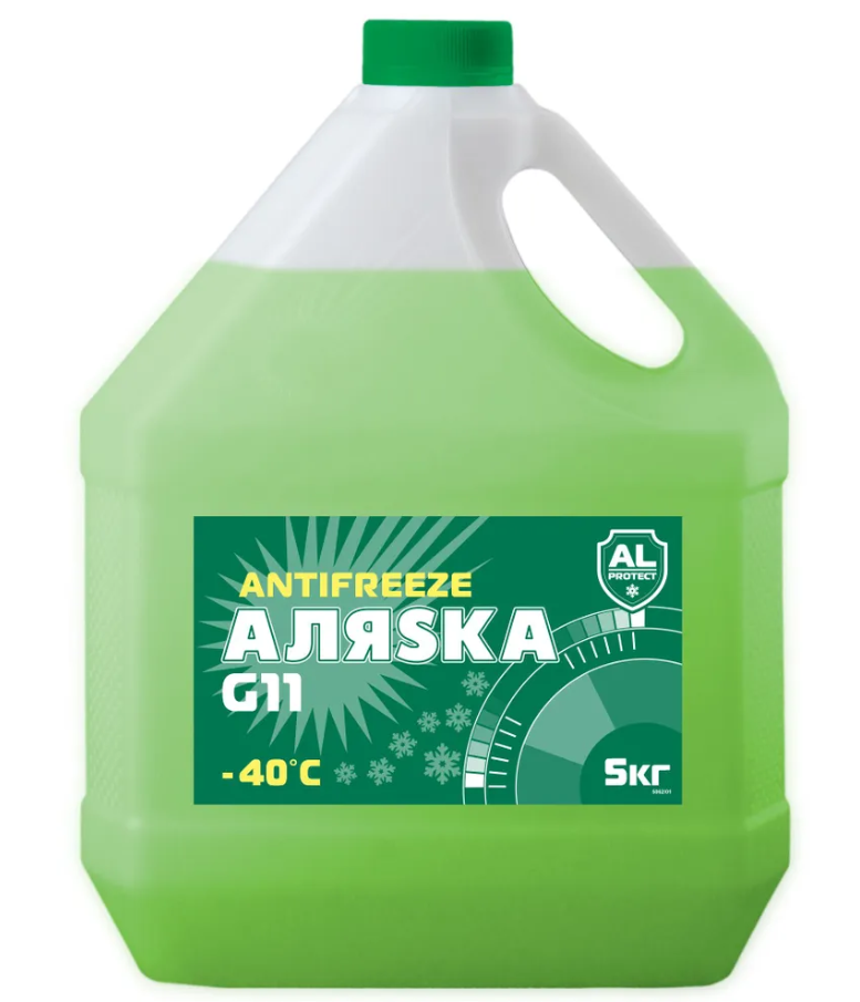 Антифриз Аляска G11 зеленый 5кг канистра