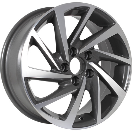 KDW KD1530 6x15 4*100 Et:46 Dia:60,1 Grey_Front_Polished KDW KD1530 6x15 4*100 Et:46 Dia:60,1 Grey_Front_Polished