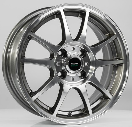 Megami MGM-5 6x15 4*100 Et:46 Dia:54,1 gmf Megami MGM-5 6x15 4*100 Et:46 Dia:54,1 gmf