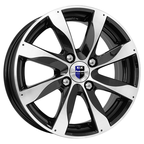 K&K Джемини 6x15 4*114,3 Et:46 Dia:67,1 алмаз черный K&K Джемини 6x15 4*114,3 Et:46 Dia:67,1 алмаз черный