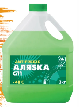 Антифриз Аляска G11 зеленый 3кг канистра