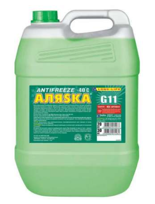 Антифриз Аляска Long Life G11 зеленый 30кг канистра