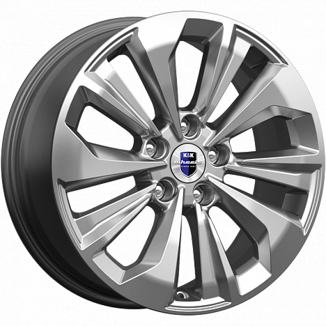 K&K Авиор 7x17 5*108 Et:45 Dia:67,1 дарк платинум брайт K&K Авиор 7x17 5*108 Et:45 Dia:67,1 дарк платинум брайт