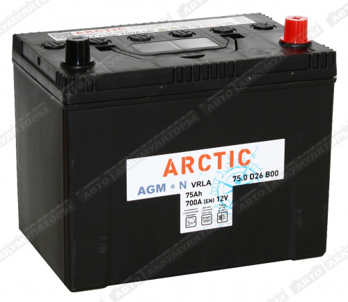АКБ Arctic 75 Ач о/п AGM 6СТ-75.0 VRLA D26 B00